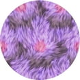 thumbnail image 1 of Ahgly Company Indoor Round Patterned Violet Purple Area Rugs, 8' Round, 1 of 6
