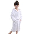 thumbnail image 2 of 1 bata de baño infantil de algodón suave con capucha para niñas., 2 of 8