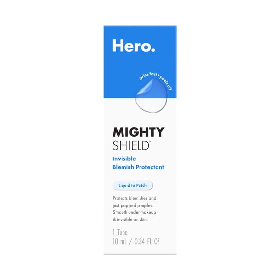 Hero Cosmetics Mighty Shield™ Liquid Patch Invisible Blemish Protectant, 10 ml Tube