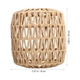 thumbnail image 3 of MasteelfCA 1pc Imitation Hemp Rope Woven Lamp Shade Handmade Pendant Lamp Cover for Home, 3 of 7
