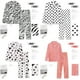 thumbnail image 5 of Pijama de manga larga de primavera y otoño para mujer, cárdigan de solapa, traje a rayas, ropa exterior de talla grande para el hogar, 5 of 6