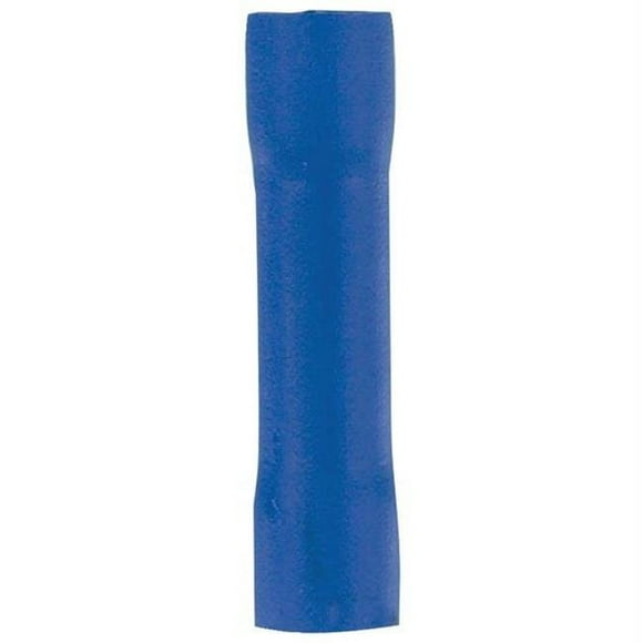 Vinyl Butt Connector -blue; 16 - 14 Gauge; 100 Pk