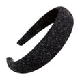 thumbnail image 5 of Tnobhg Retro Women Solid Color Dots Wide Headband Heightened Sponge Girl Sweet Hair Decorate Hair Hoop Hair Accessories, 5 of 8