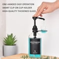 thumbnail image 2 of Dispensador de Enjuague Bucal Onsogi de Vidrio 473ml con Soporte de Vaso Negro, 2 of 7