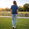 thumbnail image 6 of Bexdxz Women's 9.11 Never Forget Printed V-Neck Short Sleeve T-Shirt Patriotic American Flag 2001-2026 25Th Anniversary Honor Tee for Everyday Wear Dark Blue M, 6 of 7
