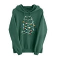 thumbnail image 2 of Antqov Hoodies for Women, Pullover Christmas Print Sweatshirts Drawstring with Pocket, Party Loose Lightweight Funny Casual Hoodie, 2 of 6