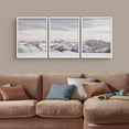 thumbnail image 2 of PixonSign Framed Wall Art Collage Print Gallery Set Purple-Hued Mountain Landscape Nature Wilderness Photography Realism Landscape Relax/Calm Pastel for Living Room, Bedroom, Office - 12"x16"x3 WHITE, 2 of 6