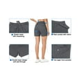 thumbnail image 3 of Little Donkey Andy Women's Hiking Cargo Shorts Quick Dry Athletic Swim Board Beach Shorts Lightweight Running Casual Shorts（Grey XS）, 3 of 7