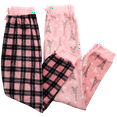 thumbnail image 3 of dELiA*s Girls Pajama Pants - 2 pack Cute Pattern Fleece Plaid Girls Pajamas Sleepwear (7-16), 3 of 7