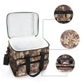 thumbnail image 4 of Brown Beauty Flowers Insulated Lunch Bag 15L Cooler Box for Women Men Work Camping Beach Travel, 4 of 7