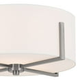 thumbnail image 3 of 52593CLP Kichler Lighting Malen - 2 Light Flush Mount-7.75 Inches Tall and 15.5 Inches Wide-Classic Pewter Finish, 3 of 7