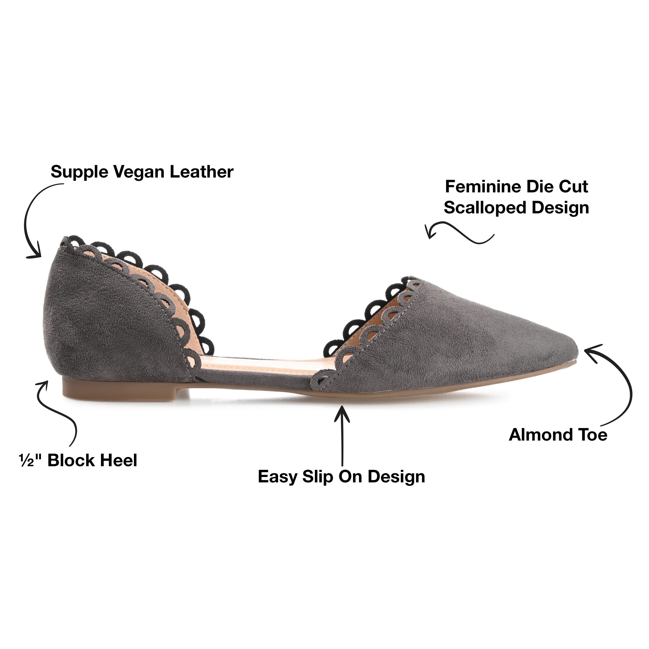 Journee Collection Women's Jezlin Slip-On Ballet Flats photo 8