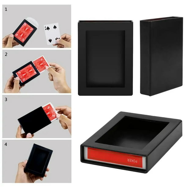Caja de Póquer para Espectáculos, Caja de Accesorios para Espectáculos de Cartas de Póquer, Juguete para Niños, Regalo de Utilería
