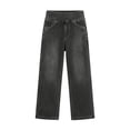 thumbnail image 7 of LWavelet Denim Pants Women Lightweight Wide Leg Jeans Summer Fall High Waisted Straight Leg Trousers with Pockets, 7 of 7