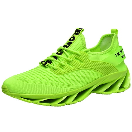 

adviicd Men S Shoes Autumn Breathable Woven Casual Shoes Men S Sneakers Running Shoes Mens Casual Shoes (Green 11)