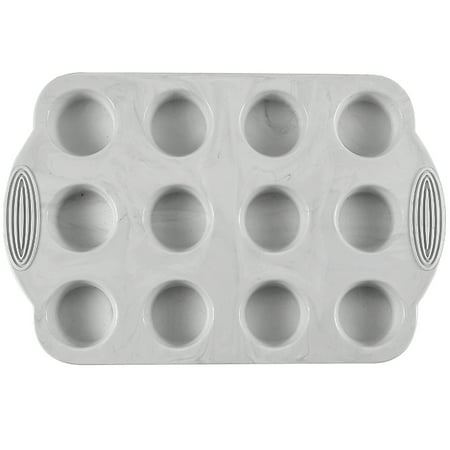 

12 Cups Muffin Tray Muffin Mold Silicone Muffin Tin with Non-stick Coating Non-slip Design for Baking Cake Kitchen