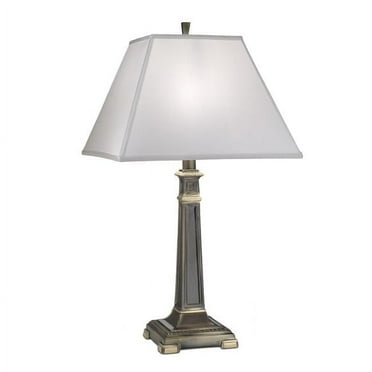 Stiffel TL-A960-SN Satin Nickel Pearl Suprem Satin Shade Table Lamp