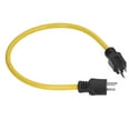 thumbnail image 1 of Power Extension Cord, 12AWG AC125V 15A PVC Rubber Protection Brass Conductor 5 15P To 5 15P Extension Cable, US Plug, 1 of 8