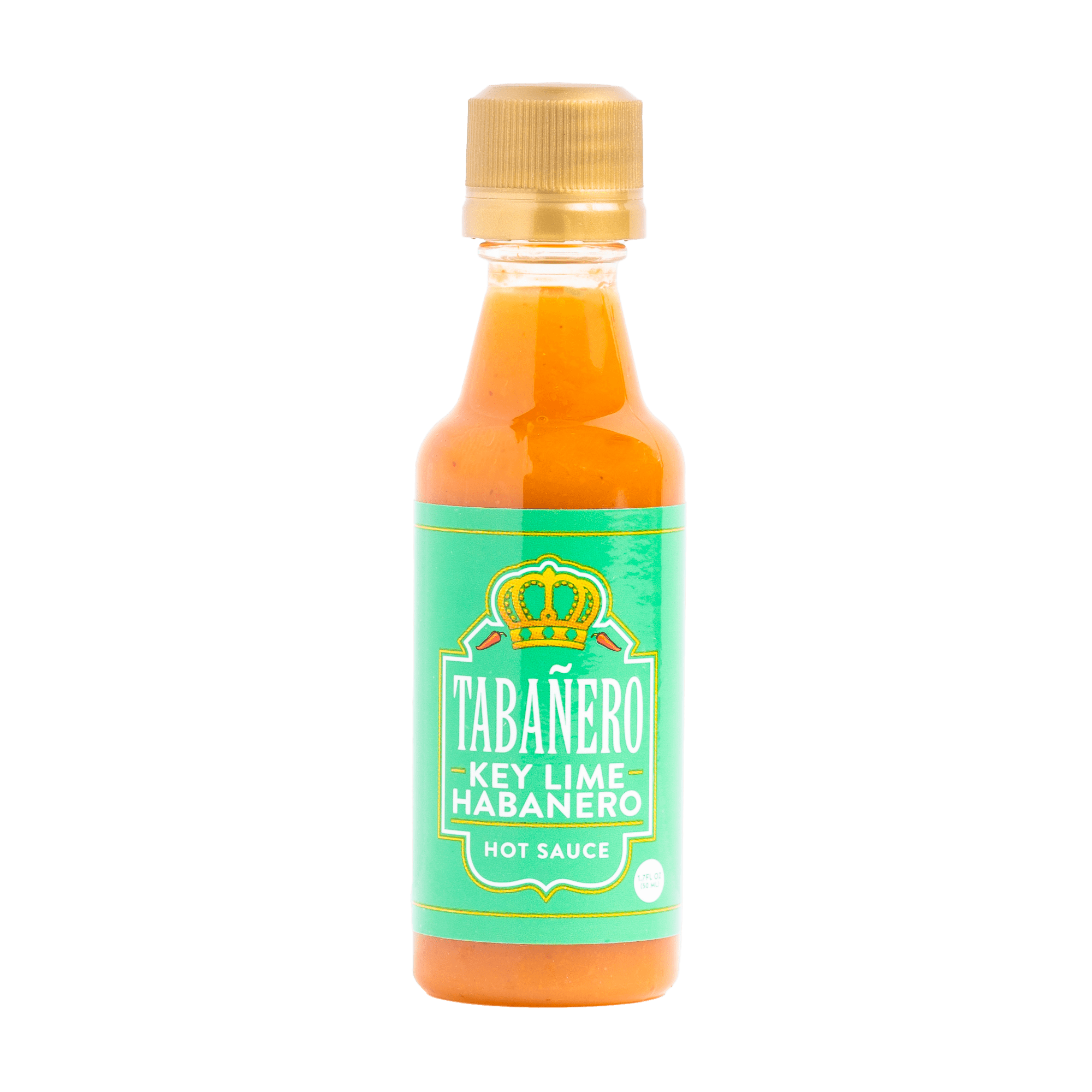 (5 pack) Tabanero Key Lime Habanero Hot Sauce - 1.7 oz Mini Bottle