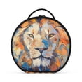 thumbnail image 2 of BZSMCE Makeup Bag Large Travel Cosmetic Bag with Adjustable Dividers Fashion Fiery Majesty Printed, 2 of 7