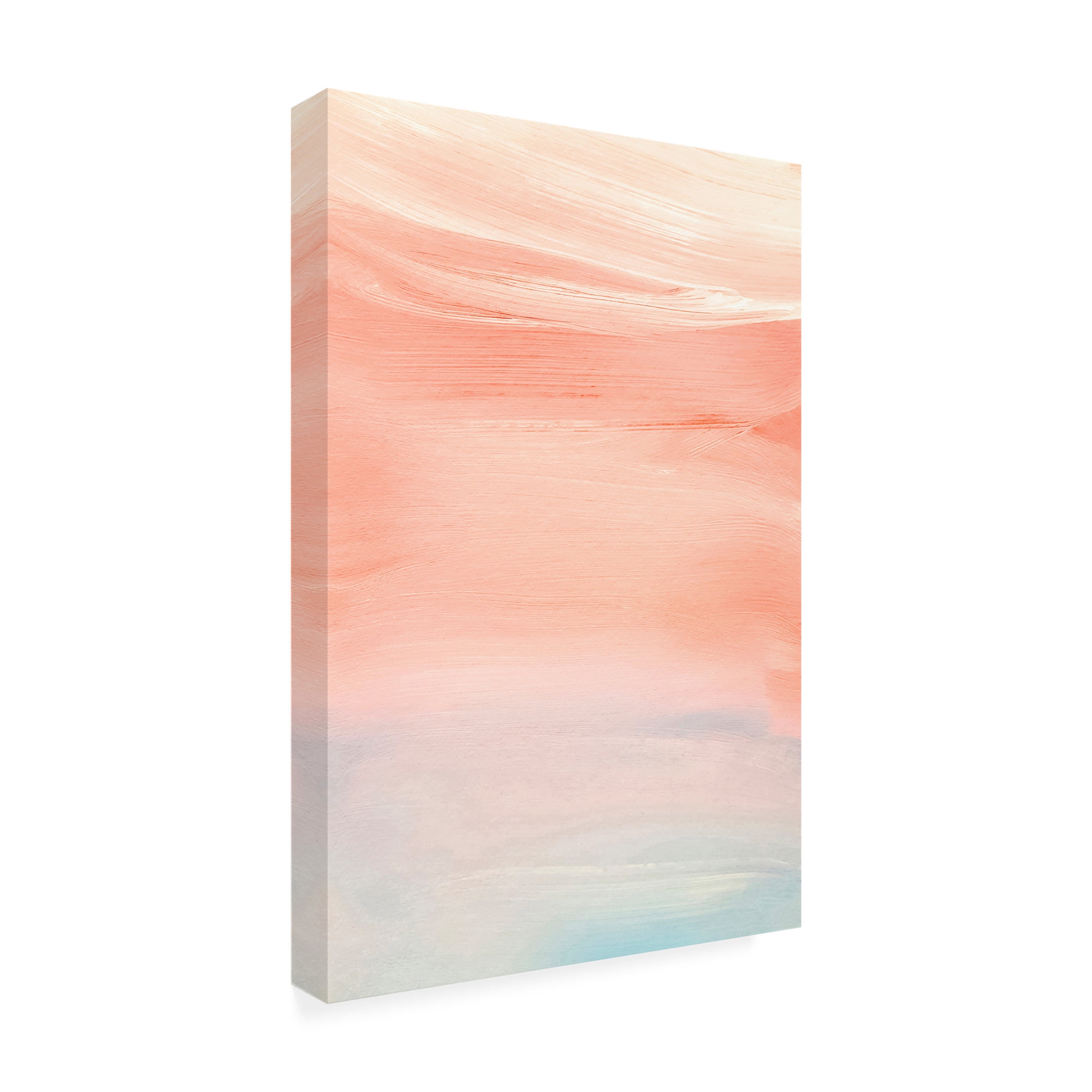 Canvas Wall Art - Incado 'Pink Sky' Wall Art for Living Room, Bedroom, or Office Décor by Trademark Fine Art - 12 x 19 Inches