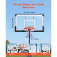 thumbnail image 4 of KFFKFF Support de Basketball Portable, Panier de Basketball et But à Hauteur Réglable de 7,55 à 10 Pi, Panier de Basketball pour l'Extérieur avec Panneau Arrière en PC de 54 Pouces, 4 of 9