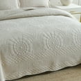 thumbnail image 3 of MarCielo 3-Piece Elegant Beige Coverlet Sets, King, 3 of 7