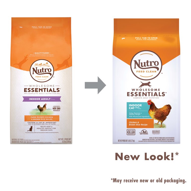 NUTRO WHOLESOME ESSENTIALS Natural Indoor Cat Chicken Brown Rice