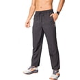 thumbnail image 3 of Youclos Mens 4-Way Stretch Sweatpants Joggers: Breathable, dual contrast zipper pulls and zipper pocketsAthletic Pants for Gym Casual Daily, 3 of 6