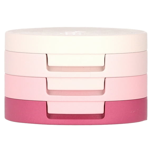 Kaja Beauty Bento, Bouncy Shimmer Eyeshadow Trio, 01 Rosewater, 0.1 oz (3 g)