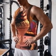 thumbnail image 5 of Logiee Colorful Cake Ice Cream Print Men's Workout Tank Top,Quick Dry Workout Tank Top,Gym Muscle Tee,Fitness Bodybuilding Sleeveless T Shirt-X-Large, 5 of 7