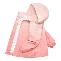 Jtjvou Boys and Girls Summer Fall Raincoat Rain Coat for Kids Softshell for Hiking and Travel Waterproof Active Outdoor Rain Jacket Lightweight Zip up Windbreaker with Hood Plus Size Pink 5 Years