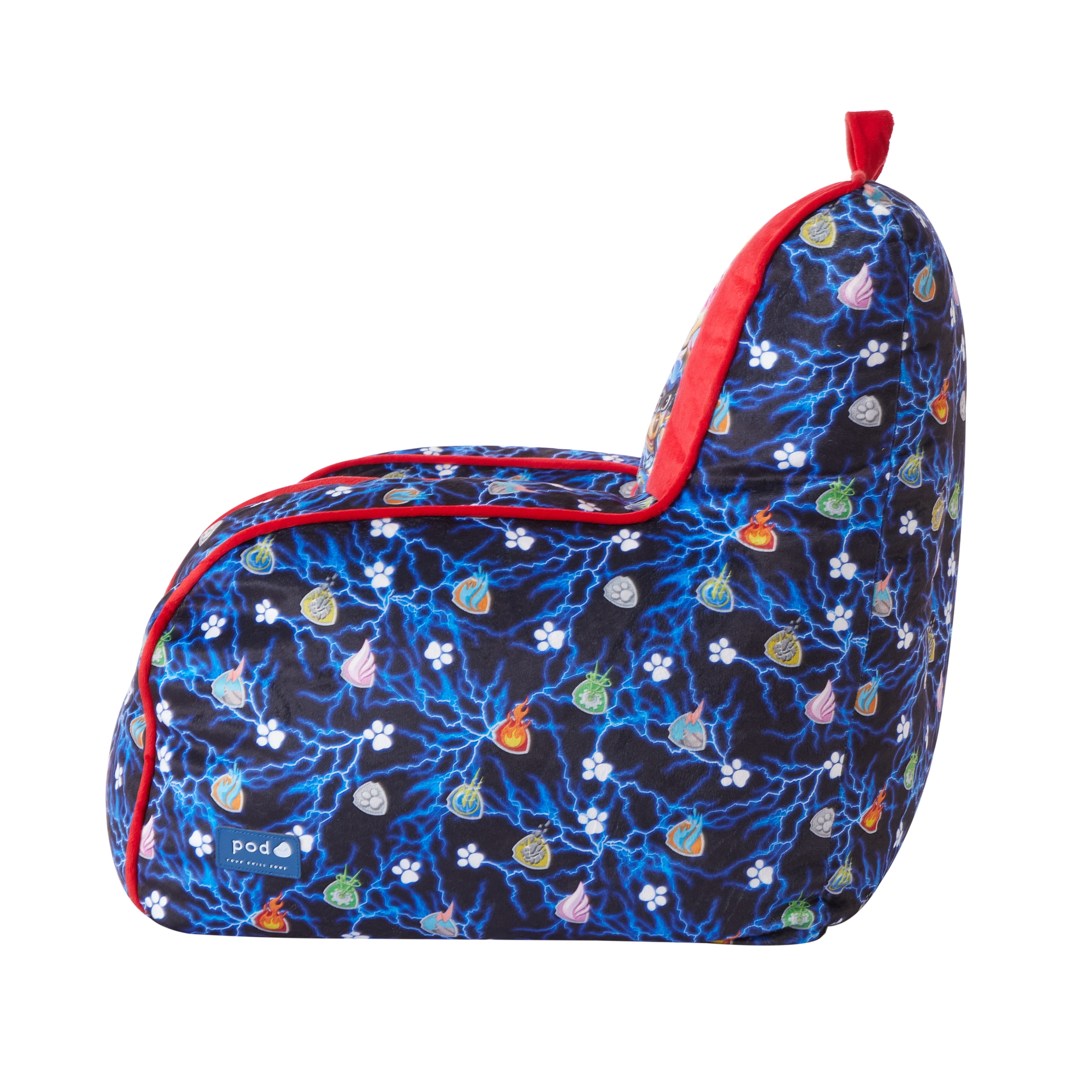 Nickelodeon Red & Blue Paw Patrol Square Beanbag for Kids (Ages 3+)
