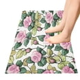 thumbnail image 5 of WOBOGO Pink Roses Carpet 39x20in Kitchen Bathroom Livingroom Plush Absorbent Non-Slip Floor Mat, 5 of 8