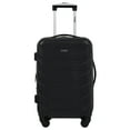 Wrangler 5 Piece Rolling Hardside Luggage Set, Black