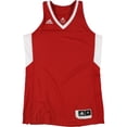 thumbnail image 1 of Adidas Womens 2-Tone Basketball Team Jersey, red, M, 1 of 2