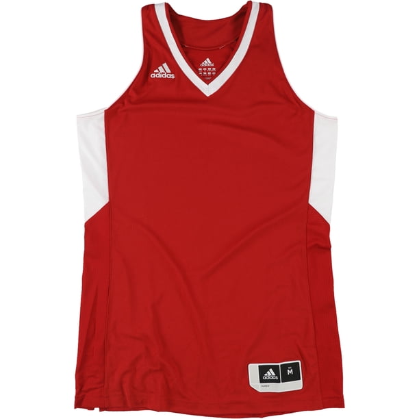 Adidas Womens 2-Tone Basketball Team Jersey, red, L