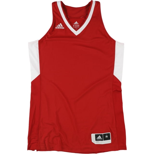 Adidas Womens 2-Tone Basketball Team Jersey, red, M