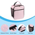thumbnail image 4 of Unique Bargains Waterproof Lunch Bag Lunch Box with Pockets/Handle for Picnic, Pink, 4 of 8