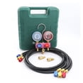 thumbnail image 4 of HS-M02 Air Conditioner Manifold Gauge Set Refrigerant Tools For R410A R32 R22 With Hoses Adapter ,Easy to Install, 4 of 7