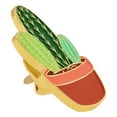 thumbnail image 2 of Cute Potted Prickly Cactus Plant Trendy Enamel Lapel Pin, 2 of 3