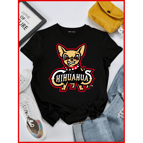 El Paso Chihuahuas Minor League Baseball MiLB Mascot Unisex T-Shirt V60575, S-5XL