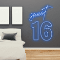 thumbnail image 4 of Glowneon Personalize Sweet 16 Neon Sign, Birthday Party Lights Decor, 4 of 4