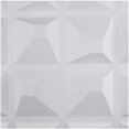 19.7 in. x 19.7 in. x 1 in. White PVC 3D Wall Panels Brick Wall Design