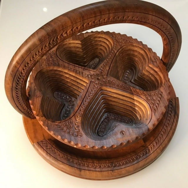 Handmade Wooden Carved Fruit Plate Wooden Fruit Foldable Dried Fruit Foldable Bread And Nut Fruit Fruit Rack for Counter Wide Bowls Three Tier Fruit Floor Ceramic Berry Wire Kitchen 2 Tier Fruit Fancy
