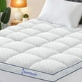 thumbnail image 2 of 1pc Extra Thick Mattress Topper, Cooling Mattress Pad Cover with 8-21 Inch Deep Pocket, Plush Pillow Top Mattress Topper Overfilled with Microfiber Filling, Breathable Quilted Fitted Mattress Pad, 2 of 16