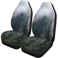 thumbnail image 1 of ABPHQTO Juego de 2 fundas para asientos de coche Forest Fog Universal Auto Asientos delanteros Protector para coche, SUV Sedan, camión, 1 of 4