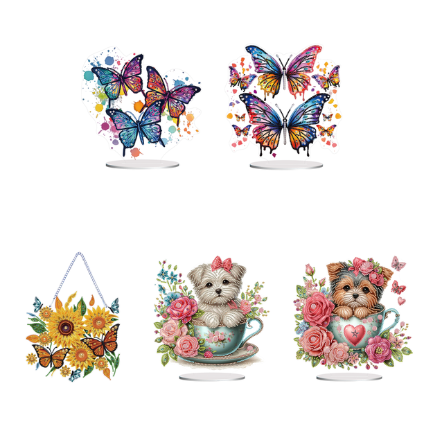 Kit Adornos Mesa Arte Con Y Forma Especial Mariposa (#2)