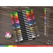 Tooli-Art Acrylic Paint Pens Assorted Multicolor Vibrant Markers with Double Sided Extra Fine And Medium Tip Marker Set of 18