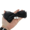 thumbnail image 5 of Unique Bargains 1 Pc Hair Barrettes Fashion Bow with Pearls Hair Clip Black, 5 of 5